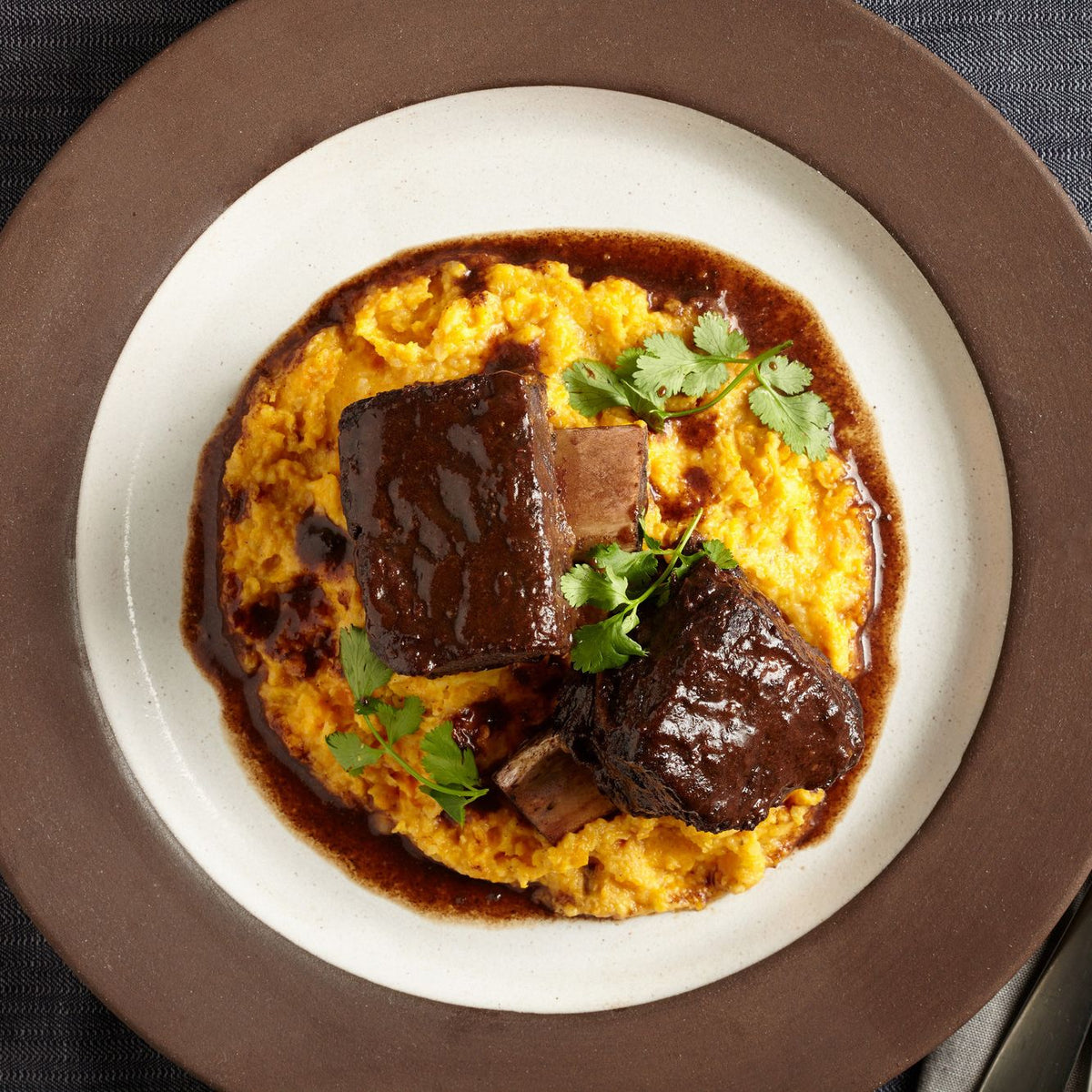 π Fall Special! Five-Spice Beef Short Ribs w/ Root Puree π