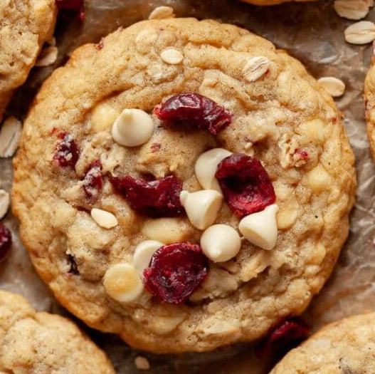 Cranberry White Chocolate Oatmeal Cookies