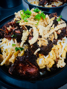 Macaroni and Cheese with Turkey Burnt Ends