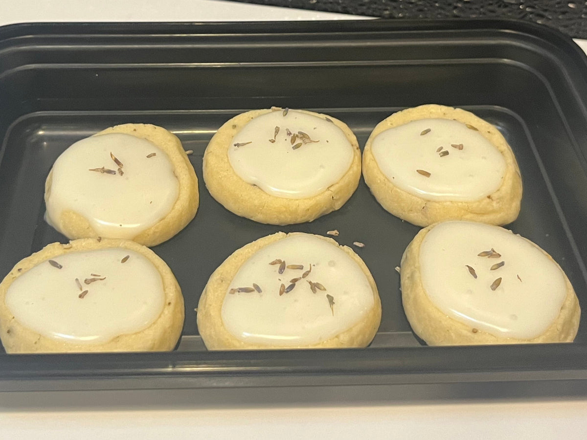 Lavender Lemon Shortbread Cookies