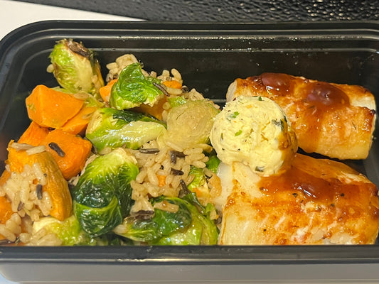 Bourbon-Glazed Cod *GF